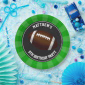 Football Party Cake Dinner Borden Gepersonaliseerd Papieren Bordje (Feest)