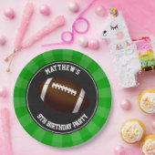 Football Party Cake Dinner Borden Gepersonaliseerd Papieren Bordje (Feest)