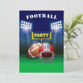 Football Party Gridiron Uprights en Field Kaart (Staand voorkant)