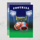 Football Party Gridiron Uprights en Field Kaart (Voorkant / Achterkant)