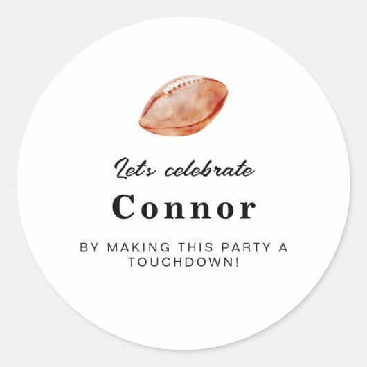 Football Party Stickers (Voorkant)