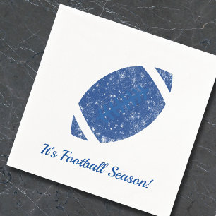 Football Party Tailgate Biedt Blue White Napkin Servet