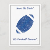 Football Party Tailgate Supplies Blauw en Wit Briefkaart (Voorkant)
