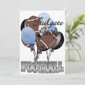Football Party Tailgate Uitnodiging door SRF (Staand voorkant)
