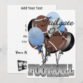 Football Party Tailgate Uitnodiging door SRF (Voorkant / Achterkant)