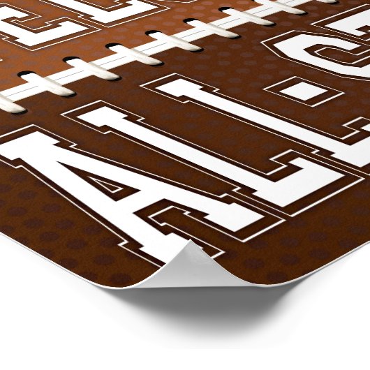 Football Party WELCOME ALL-STARS Sign Print (Hoek)