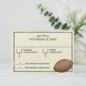  Football Pass Bar Mitswa Reply Kaart (Staand voorkant)