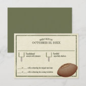  Football Pass Bar Mitswa Reply Kaart (Voorkant / Achterkant)