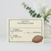  Football Pass Bar Mitswa Reply Kaart (Staand voorkant)