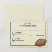  Football Pass Bar Mitswa Reply Kaart (Voorkant / Achterkant)