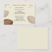  Football Pass Bar Mitzvah Reisschema Visitekaartje (Voorkant / Achterkant)