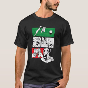 Football Passion Football Speler Italië Vlag T-shirt