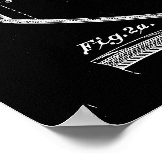 Football Patent Art, Amerikaans Football Patent, F Poster (Hoek)