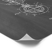 Football Patent - Chalkboard Poster (Hoek)