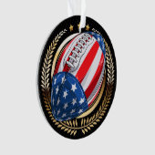 FOOTBALL PATRIOTISCH ORNAMENT (voorkant)