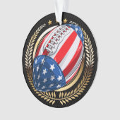 FOOTBALL PATRIOTISCH ORNAMENT (voorkant)