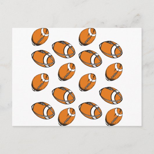 football patroon briefkaart (Voorkant)