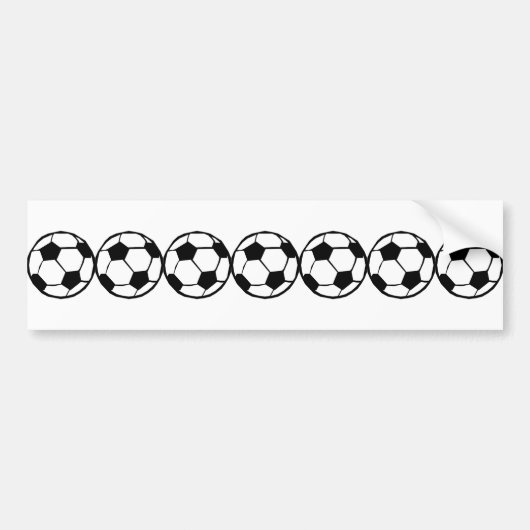 Football patroon bumpersticker (Voorkant)