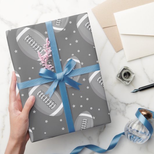 Football Patroon Cadeaupapier (Geschenken)