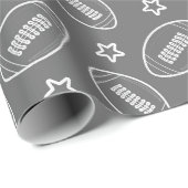 Football Patroon Cadeaupapier (Rol Hoek)