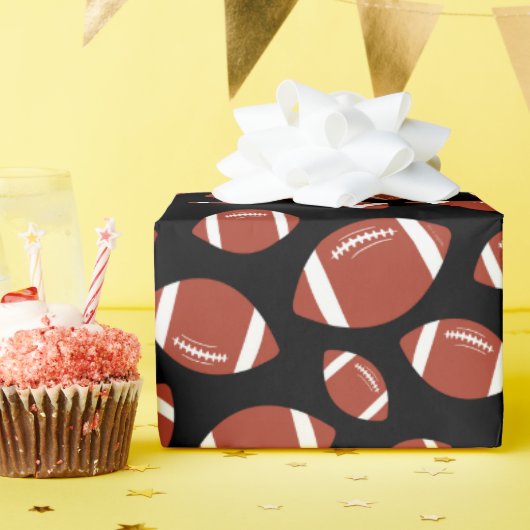 Football Patroon Cadeaupapier (Verjaardagsfeest)