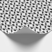 Football patroon cadeaupapier (Hoek)