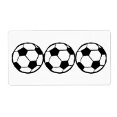 Football patroon etiket (Voorkant)