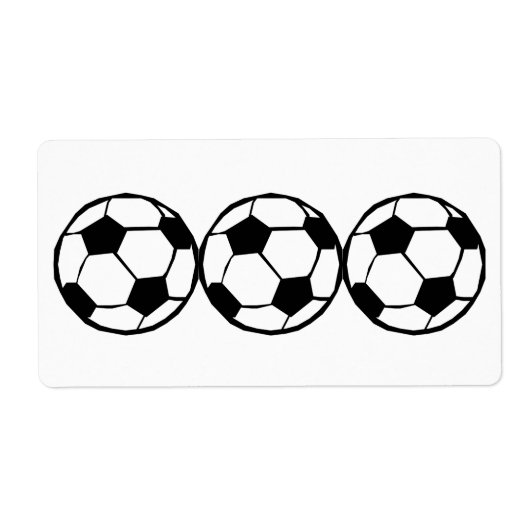 Football patroon etiket (Voorkant)