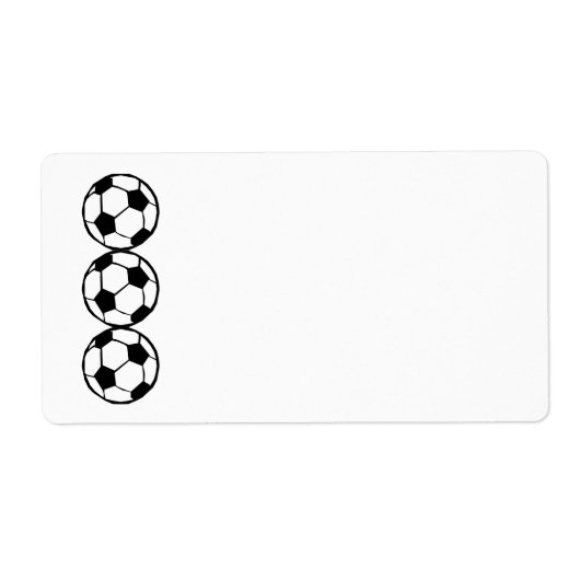 Football patroon etiket (Voorkant)