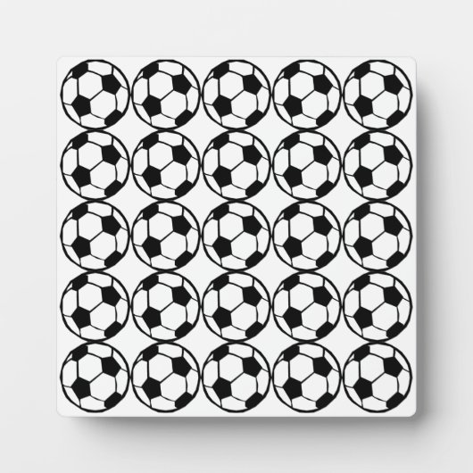 Football patroon fotoplaat (Voorkant)