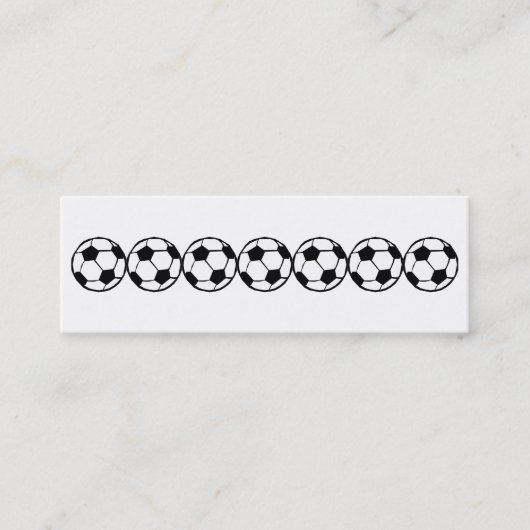 Football patroon mini visitekaartje (Voorkant)