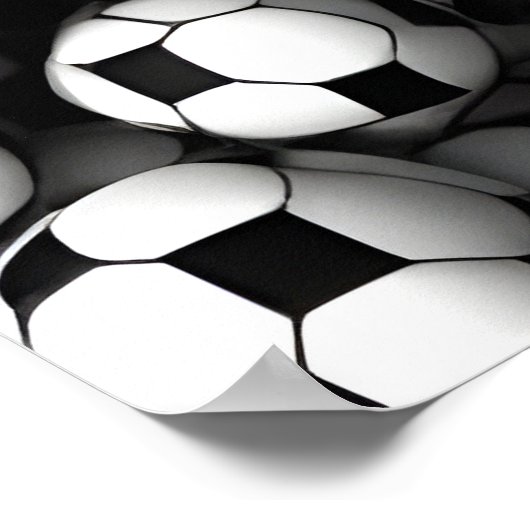 Football Patroon Poster (Hoek)