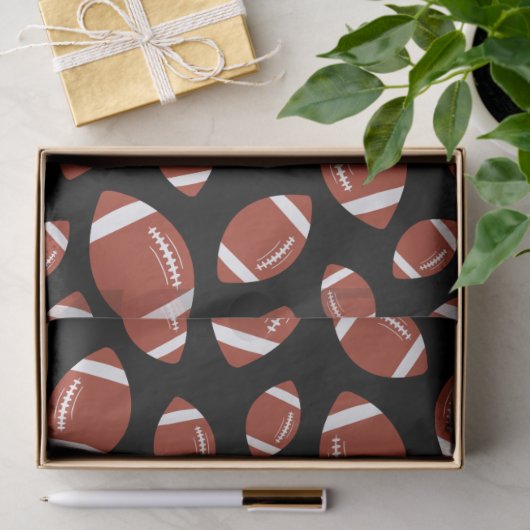 Football Patroon Tissuepapier (Geschenk)