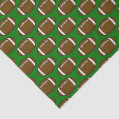 Football Patroonontwerp op groen veld Tissuepapier (Detail)