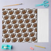 Football Pattern White Sports Player Team Game Fan Tissuepapier (Craft)