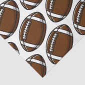 Football Pattern White Sports Player Team Game Fan Tissuepapier (Detail)