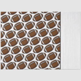 Football Pattern White Sports Player Team Game Fan Tissuepapier