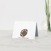 Football Pennant bedankkaart (Achterkant)