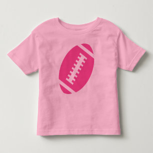 FOOTBALL PEUTER Roze   Roze Football voorzijde Kinder Shirts