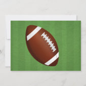 Football Photo Birthday Party Invitation Kaart (Achterkant)
