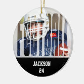 Football Photo Keepomwille Keramisch Ornament (Links)