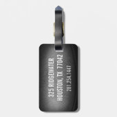 FOOTBALL PIGSKIN Custom Bagagelabel MONOGRAM (Achterkant verticaal)