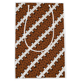 Football Pigskin Laces Sports Team Coach Fun Medium Cadeauzakje
