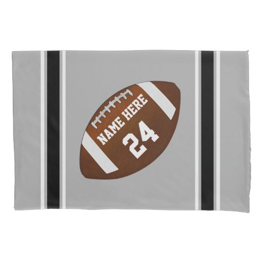 Football Pillow Hoesje, Name, Jersey Number, Color Kussensloop (Voorkant)