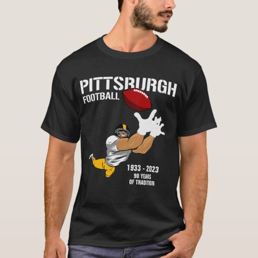 Football Pittsburgh - Retro 2023 T-shirt (Voorkant)