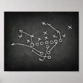 Football PLAYBOOK III Sign Chalk Print (Voorkant)