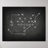 FOOTBALL PLAYBOOK Print Sports Decor (Voorkant)