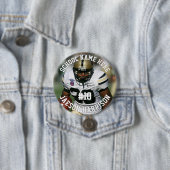 Football Player Add Name Number Team and Photo Ronde Button 7,6 Cm (In situ)