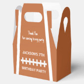 Football Player Ball Custom Sports Birthday Party Bedankdoosjes (Geopend)