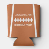 Football Player Ball Custom Sports Birthday Party Blikjeskoeler (Achterkant)
